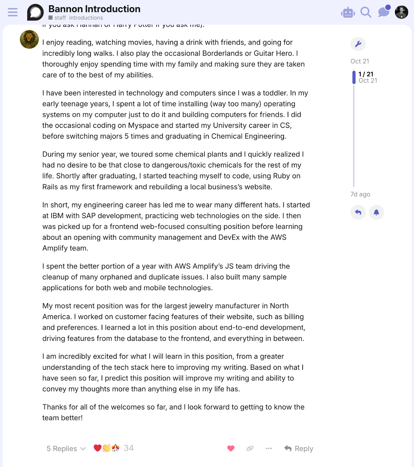 Screenshot of an Introduction topic