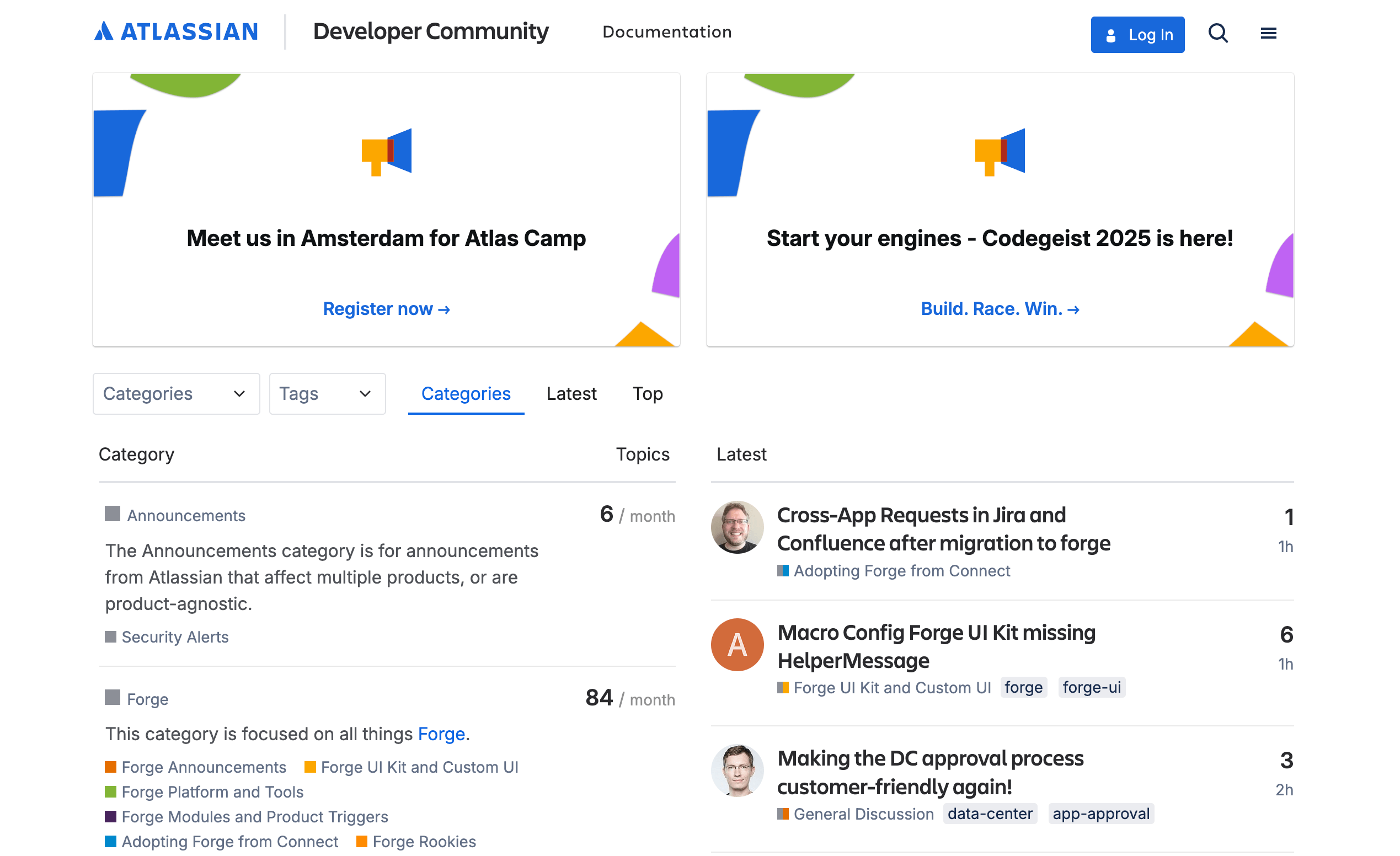 Atlassian developer community