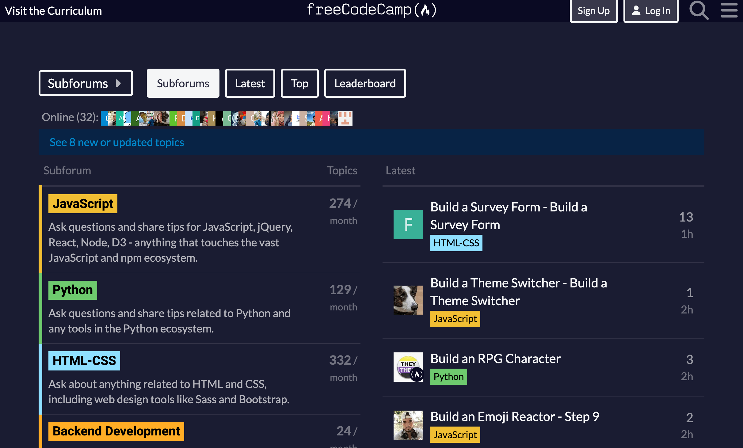 freeCodeCamp community