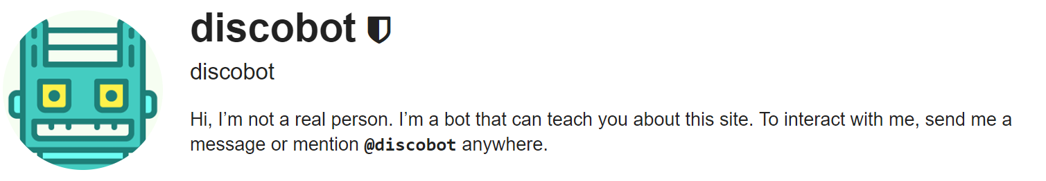 discobot user profile