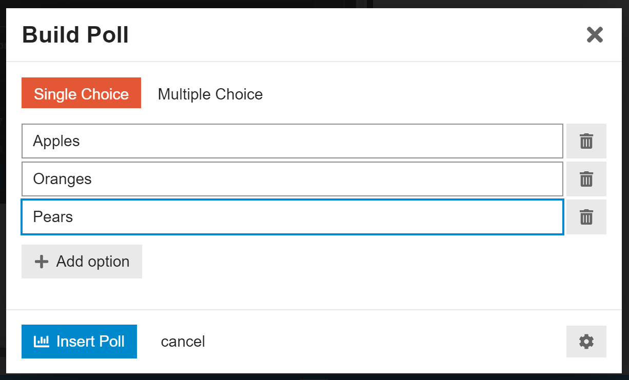 Simpler Polls in Discourse 2.7