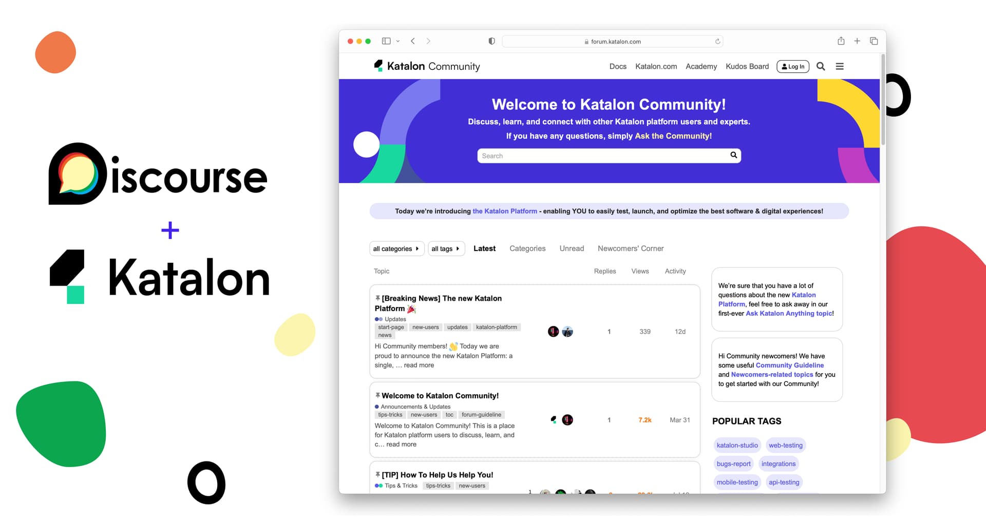 How Katalon Increased Community Engagement with Discourse Hosting