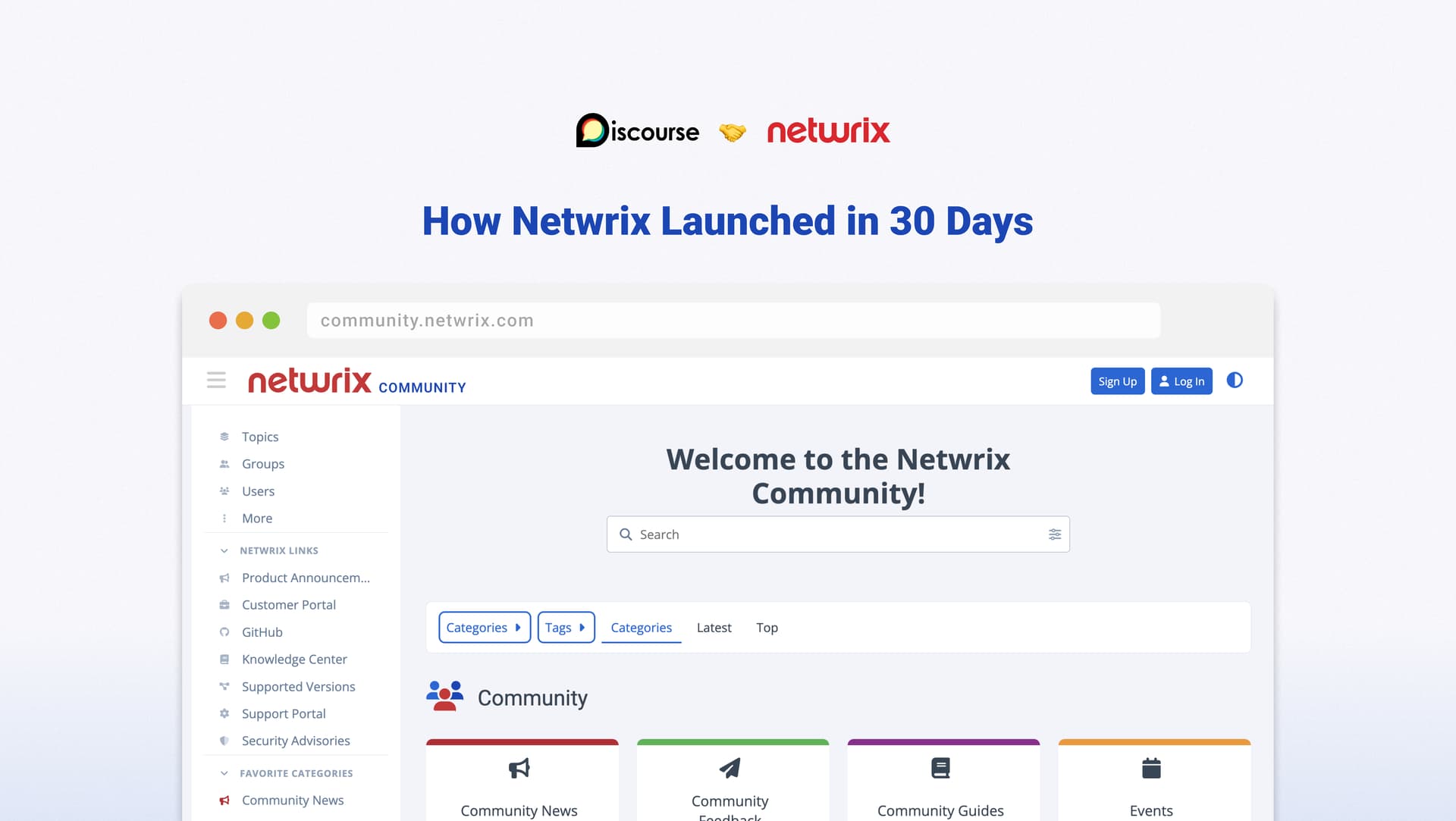 Netwrix community screenshot