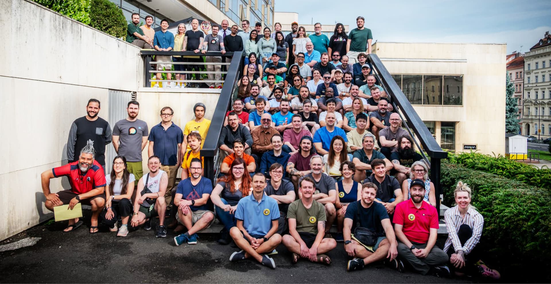 Group photo from Discourse 2025 Annual Meetup in Prague