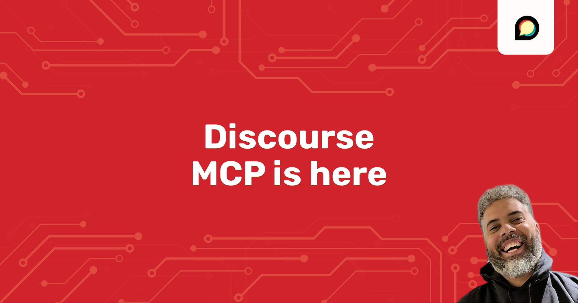 Discourse MCP is here. including image of Falco, author and Discourse engineer