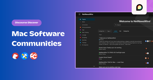 Discover Roundup: Mac Software Communities